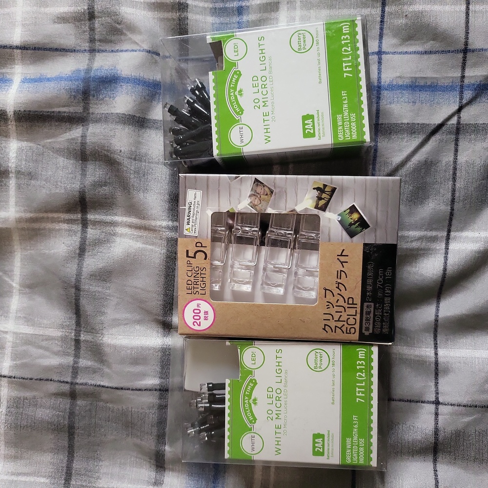 3 sets of decorative string lights NEW
